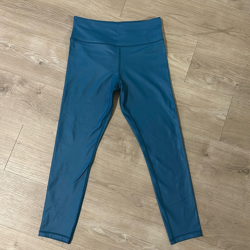 Zyia - Metallic light n tight Leggings Blue (Size: 8-10)